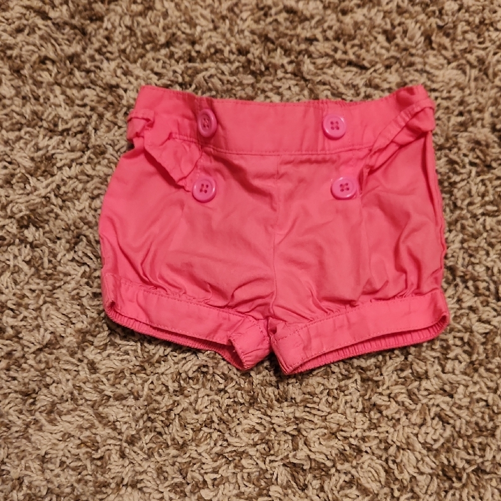 Pink Buttoned Baby Shorts FREE